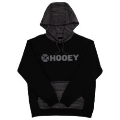 HOOey "Lock-Up" Black Hoody W/Grey Logo