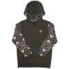 HOOey Youth "Summit" Brown W/Aztec Hoody 1 HOOey Youth "Summit" Brown W/Aztec Hoody -HOOey Shop HH1191BR Y