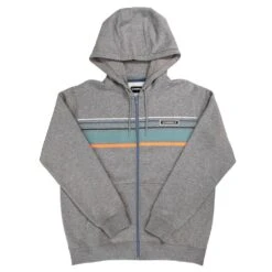 HOOey "Horizon" Heather Grey Full Zip Hoody