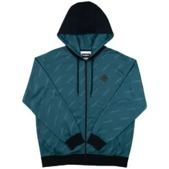 "Butte" Teal W/ Hooey Logo Full Zip Hoody