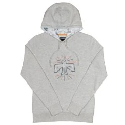 HOOey "Prairie" Grey W/TB Bird Logo Hoody