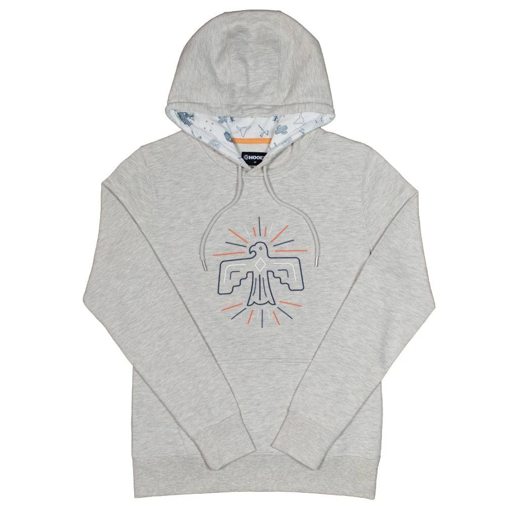 HOOey "Prairie" Grey W/TB Bird Logo Hoody 3 HOOey "Prairie" Grey W/TB Bird Logo Hoody