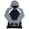 HOOey "Savannah" Black W/ White Cheetah Print Hoody -HOOey Shop HH1197BKWH