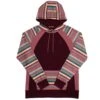 HOOey "Savannah" Maroon/ Serape Hoody 1 HOOey "Savannah" Maroon/ Serape Hoody -HOOey Shop HH1197MASP