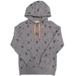 HOOey "Plains" Grey W/ Black Logos Hoody