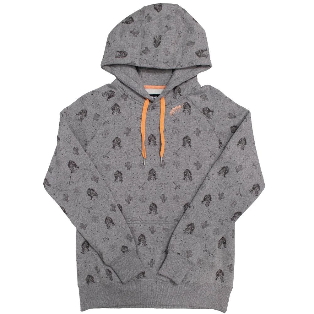HOOey "Plains" Grey W/ Black Logos Hoody 3 HOOey "Plains" Grey W/ Black Logos Hoody