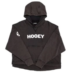 HOOey "Roomy" Black W/ White Logo Hoody