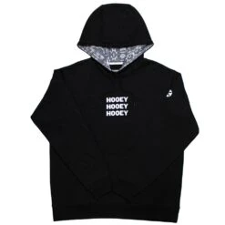 HOOey "Tres" Black W/White Logo Hoody
