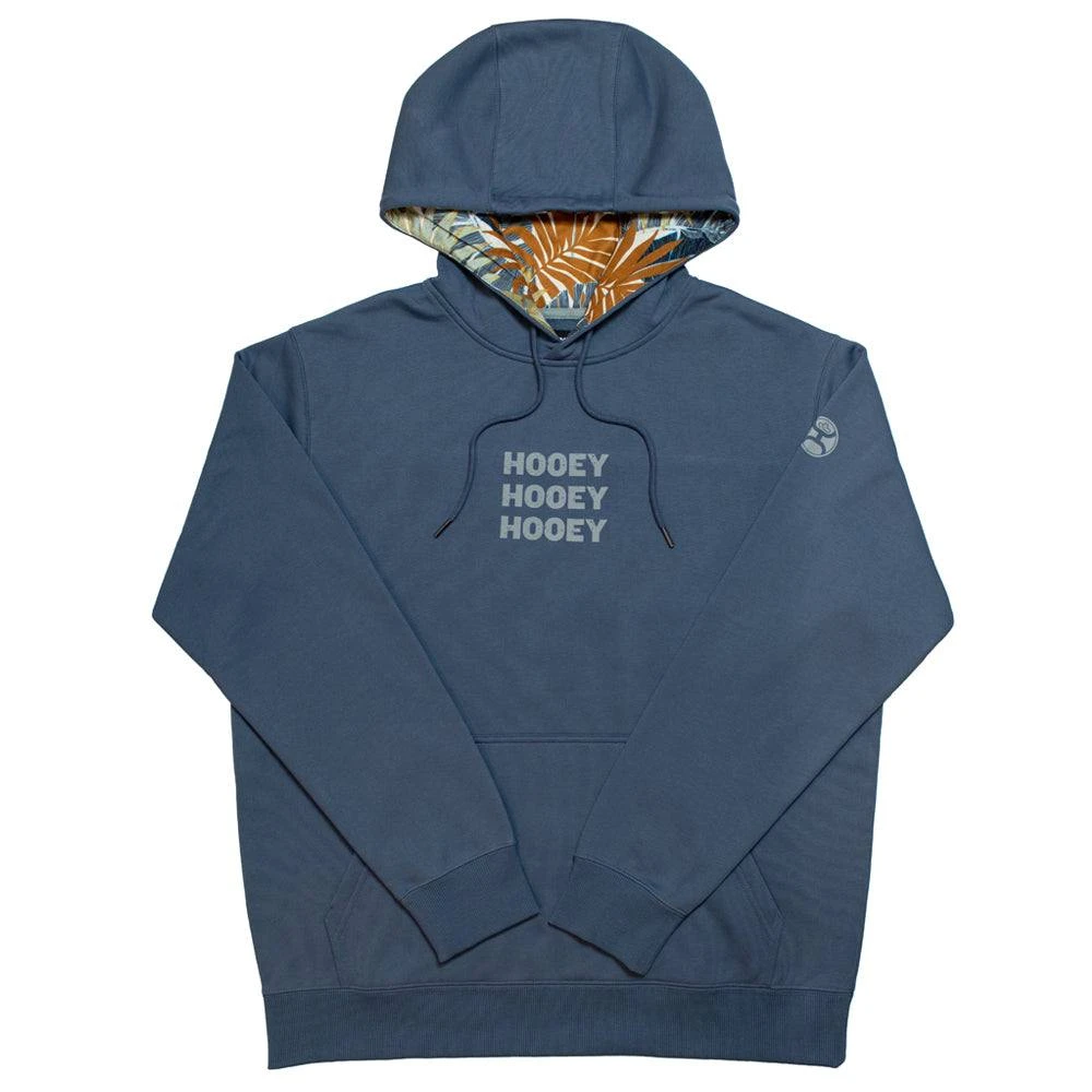 HOOey "Tres" Blue W/Grey Logo Hoody 3 HOOey "Tres" Blue W/Grey Logo Hoody