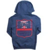 HOOey Youth Junior Patriot Blue Hoody W/Patriot Logo 2 HOOey Youth Junior Patriot Blue Hoody W/Patriot Logo -HOOey Shop HH1240BL Y BACK