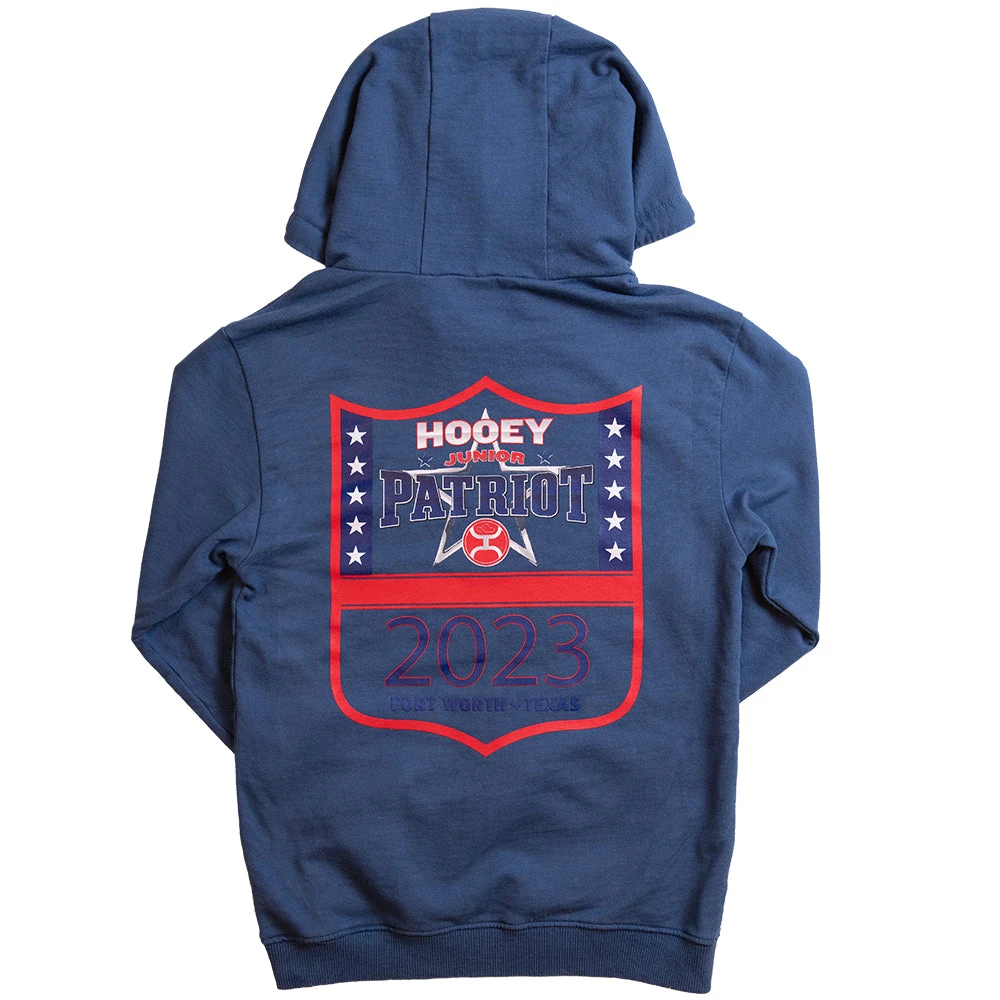 HOOey Youth Junior Patriot Blue Hoody W/Patriot Logo 3 HOOey Youth Junior Patriot Blue Hoody W/Patriot Logo