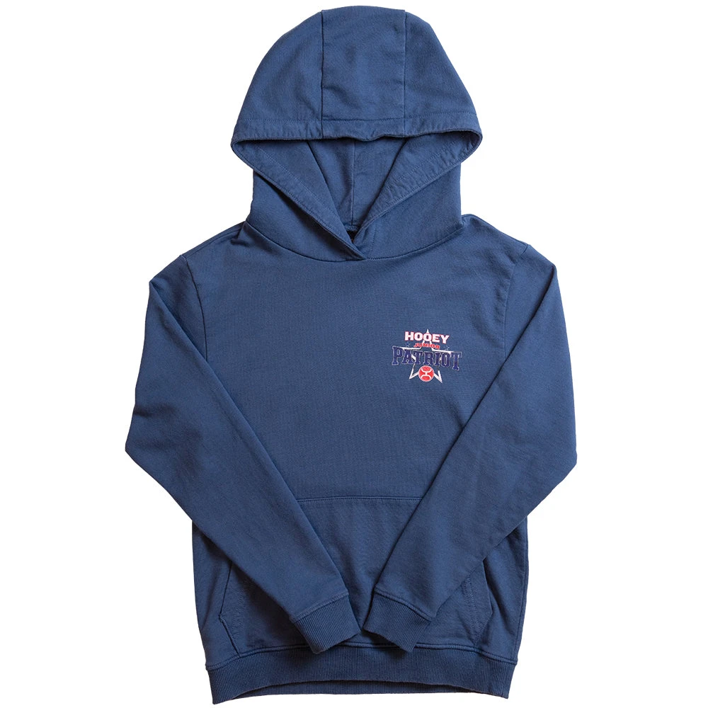 HOOey Youth Junior Patriot Blue Hoody W/Patriot Logo 4 HOOey Youth Junior Patriot Blue Hoody W/Patriot Logo - Image 2