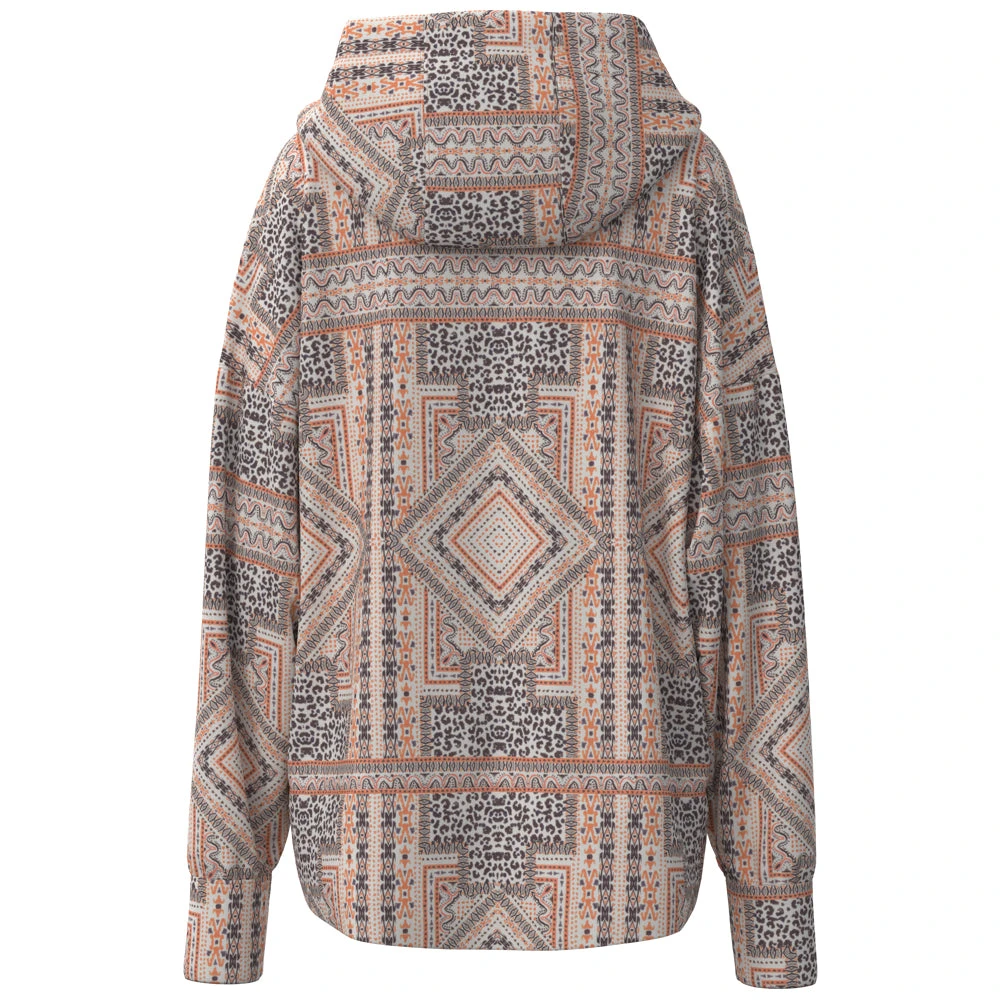 HOOey "Roomy" Pink /Black Multi Pattern Hoody 4 HOOey "Roomy" Pink /Black Multi Pattern Hoody - Image 2