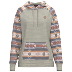 HOOey "Summit" Cream W/Pink/ Grey Aztec Pattern