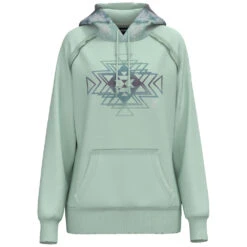 HOOey "Chaparral" Hoody Teal W/Aztec