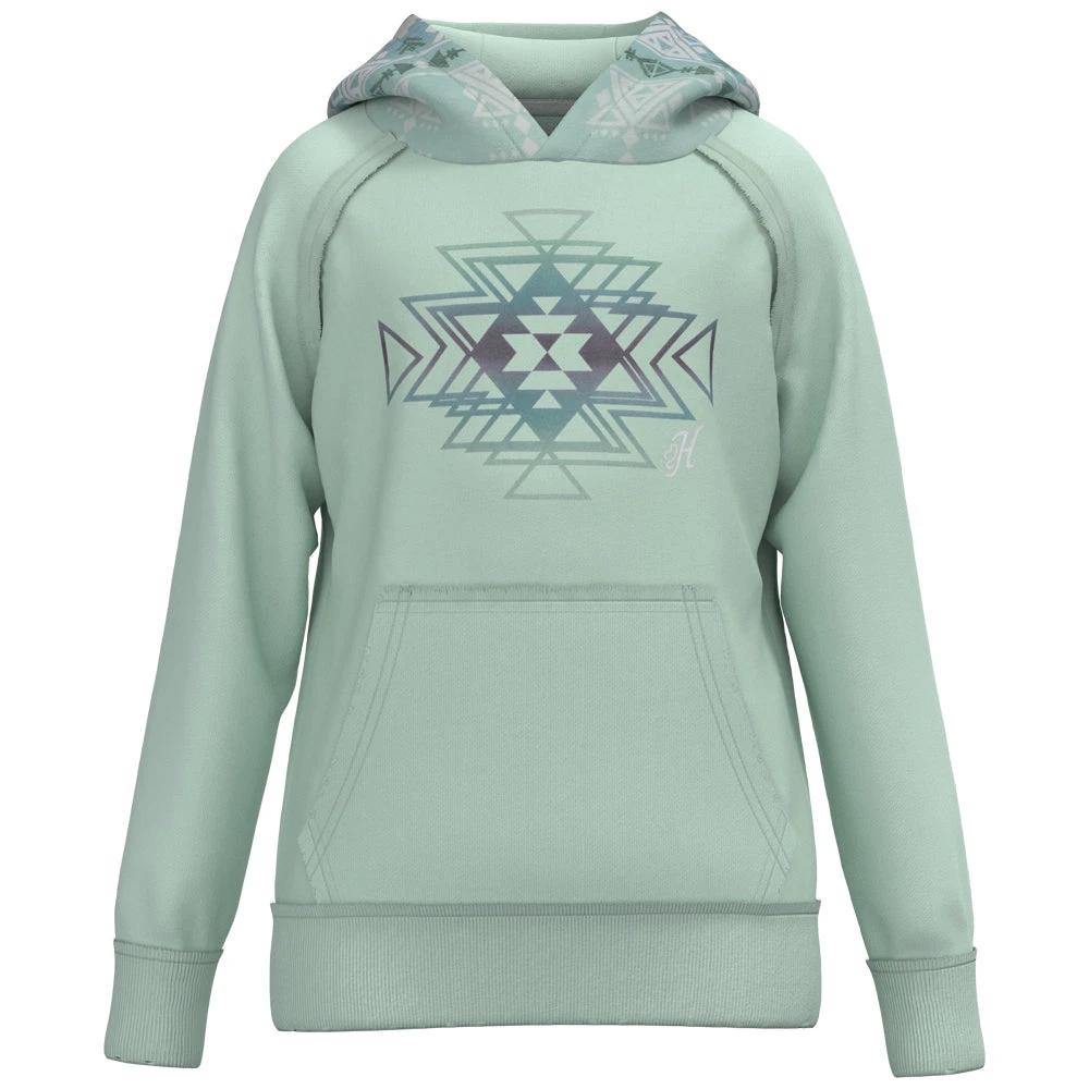 HOOey Youth "Chaparral" Hoody Teal W/Aztec 3 HOOey Youth "Chaparral" Hoody Teal W/Aztec