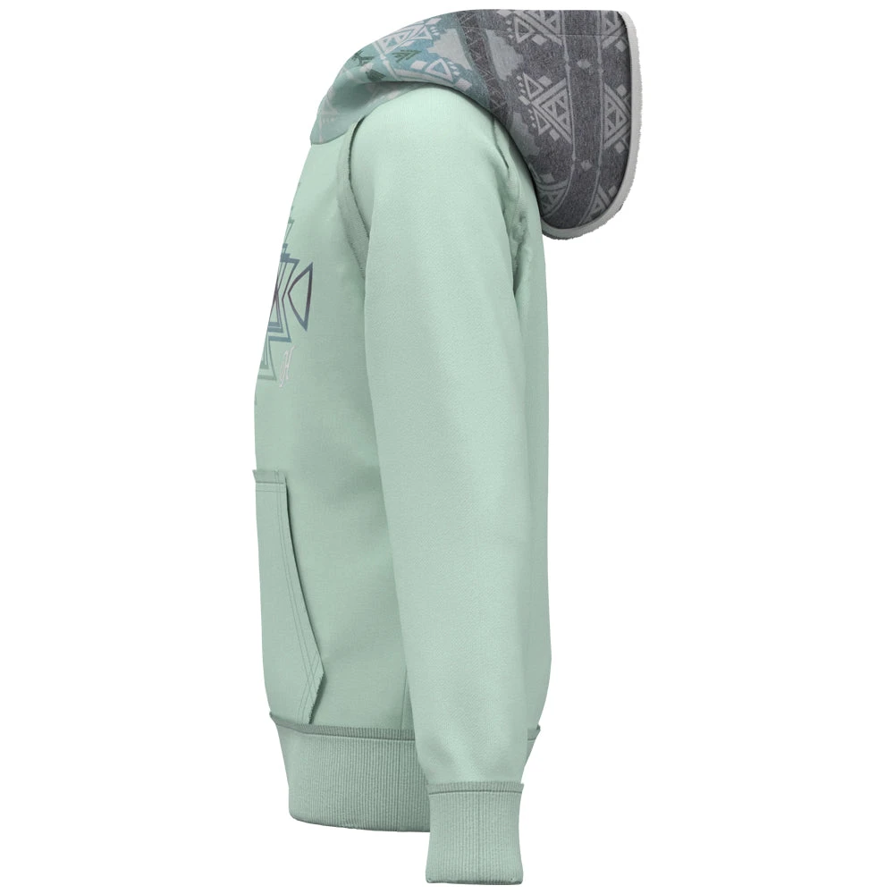 HOOey Youth "Chaparral" Hoody Teal W/Aztec 5 HOOey Youth "Chaparral" Hoody Teal W/Aztec - Image 3