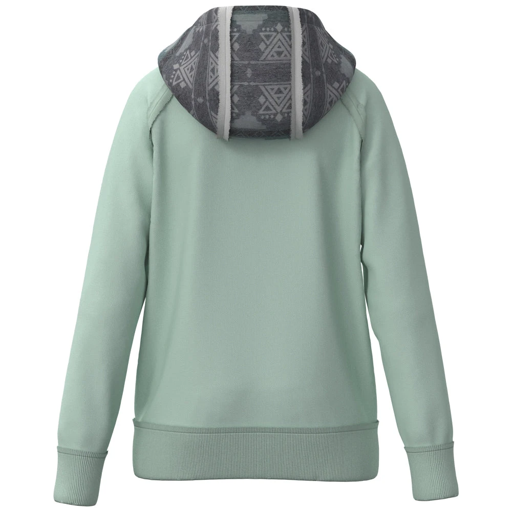 HOOey Youth "Chaparral" Hoody Teal W/Aztec 4 HOOey Youth "Chaparral" Hoody Teal W/Aztec - Image 2