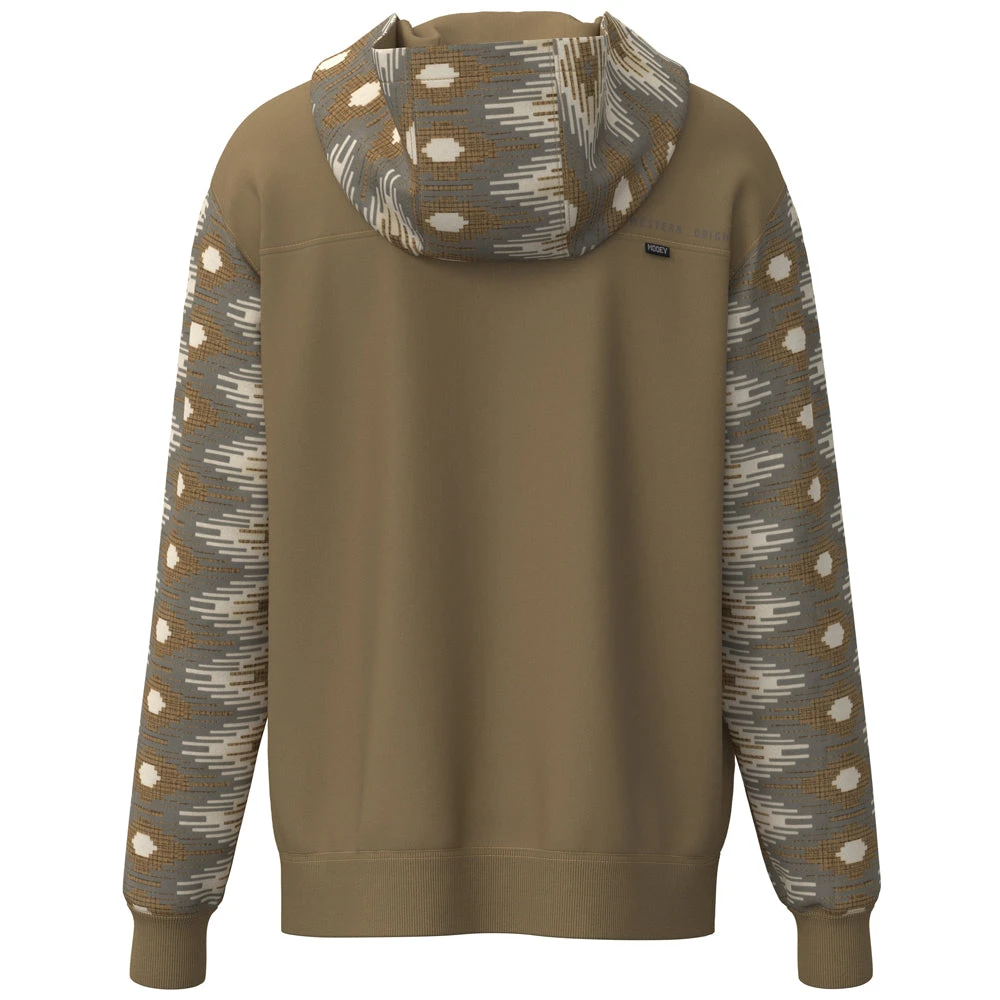 HOOey "Lock-Up" Hoody Tan W/Cream/Black/Tan Aztec Pattern 4 HOOey "Lock-Up" Hoody Tan W/Cream/Black/Tan Aztec Pattern - Image 2