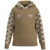 HOOey Youth "Lock-Up" Hoody Tan W/Cream/Black/Tan Aztec Pattern -HOOey Shop HH23 010 B Youth Custom View 1