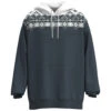 HOOey "Ridge" Hoody White/Denim W/Aztec Pattern -HOOey Shop HH23 010 D 6 29 Custom View 1