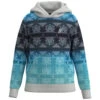 HOOey Youth "Mesa" Hoody Blue/Teal W/Pattern Detailing -HOOey Shop HH23 010 G Youth Custom View 1