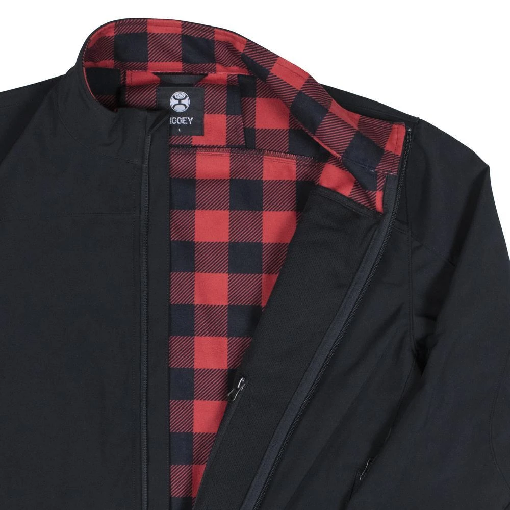 Youth "Hooey Softshell Jacket"Black/Red 5 Youth "Hooey Softshell Jacket"Black/Red - Image 3