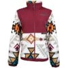 HOOey Youth "Girls Tech Jacket" Burgundy/Cream -HOOey Shop HJ081BUCR 9caf3d4b 0549 49ef 8fe2 f1b788148adb