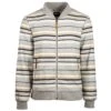 "Ozona" Hooey Bomber Jacket Grey/Stripe Pattern -HOOey Shop HJ090GYST