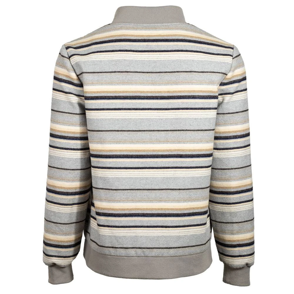 "Ozona" Hooey Bomber Jacket Grey/Stripe Pattern 4 "Ozona" Hooey Bomber Jacket Grey/Stripe Pattern - Image 2