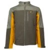 "Hooey Softshell Jacket" Brown W/Mustard Accents -HOOey Shop HJ092BR