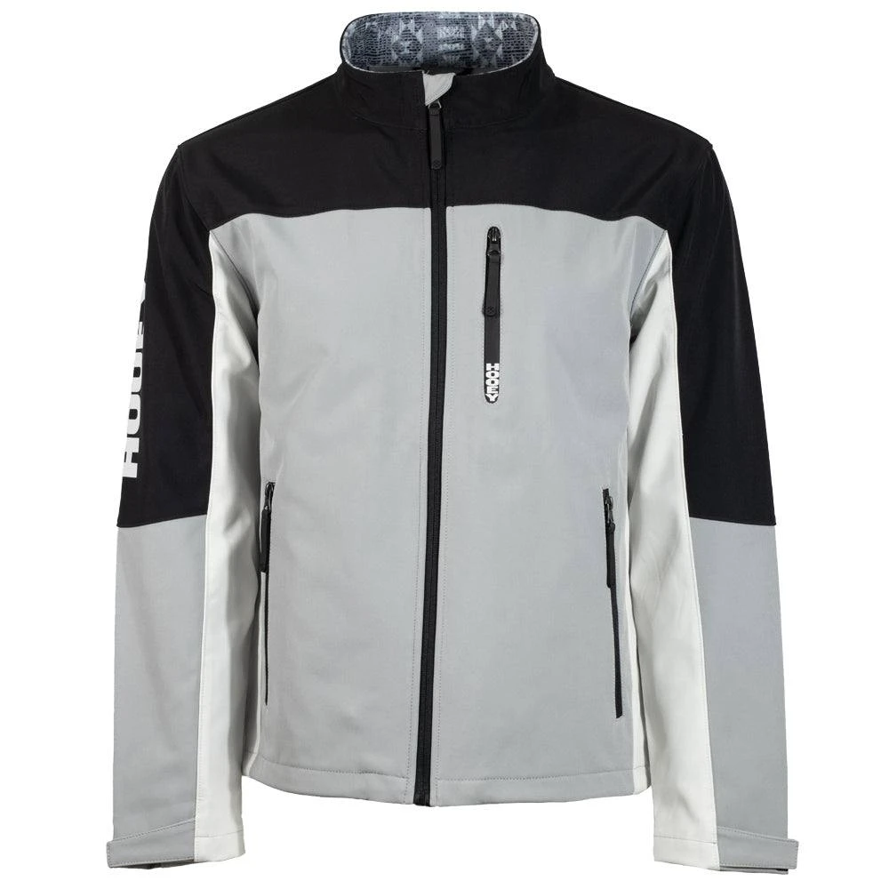"Hooey Softshell Jacket" Charcoal W/Grey/Black Accents 3 "Hooey Softshell Jacket" Charcoal W/Grey/Black Accents