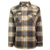 "Hooey Mens Flannel Jacket" Tan Plaid Pattern W/ Cream Sherpa 1 "Hooey Mens Flannel Jacket" Tan Plaid Pattern W/ Cream Sherpa -HOOey Shop HJ095TN