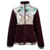 HOOey "Ladies Tech Fleece Jacket" Burgundy W/Multi-Color Print 1 HOOey "Ladies Tech Fleece Jacket" Burgundy W/Multi-Color Print -HOOey Shop HJ101BUPR