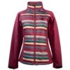 HOOey "Ladies Soft Shell Jacket" Pink W/Pink/Turquoise Stripes -HOOey Shop HJ102PKST B