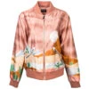 "Hooey Ladies Bomber Jacket" Pink With Desert Landscape -HOOey Shop HJ107PK Front2