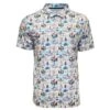 HOOey "The Weekender" Cream W/Multi Color Pattern Shirt -HOOey Shop HP014CR front