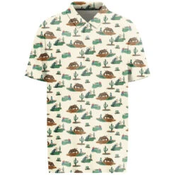 HOOey "The Weekender" Cream /Green Polo