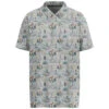 HOOey "The Weekender" Grey W/Print Polo -HOOey Shop HP024LTGY Front