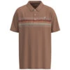 HOOey "The Weekender" Clay W/Multi Color Stripes Polo -HOOey Shop HP23 001 H1