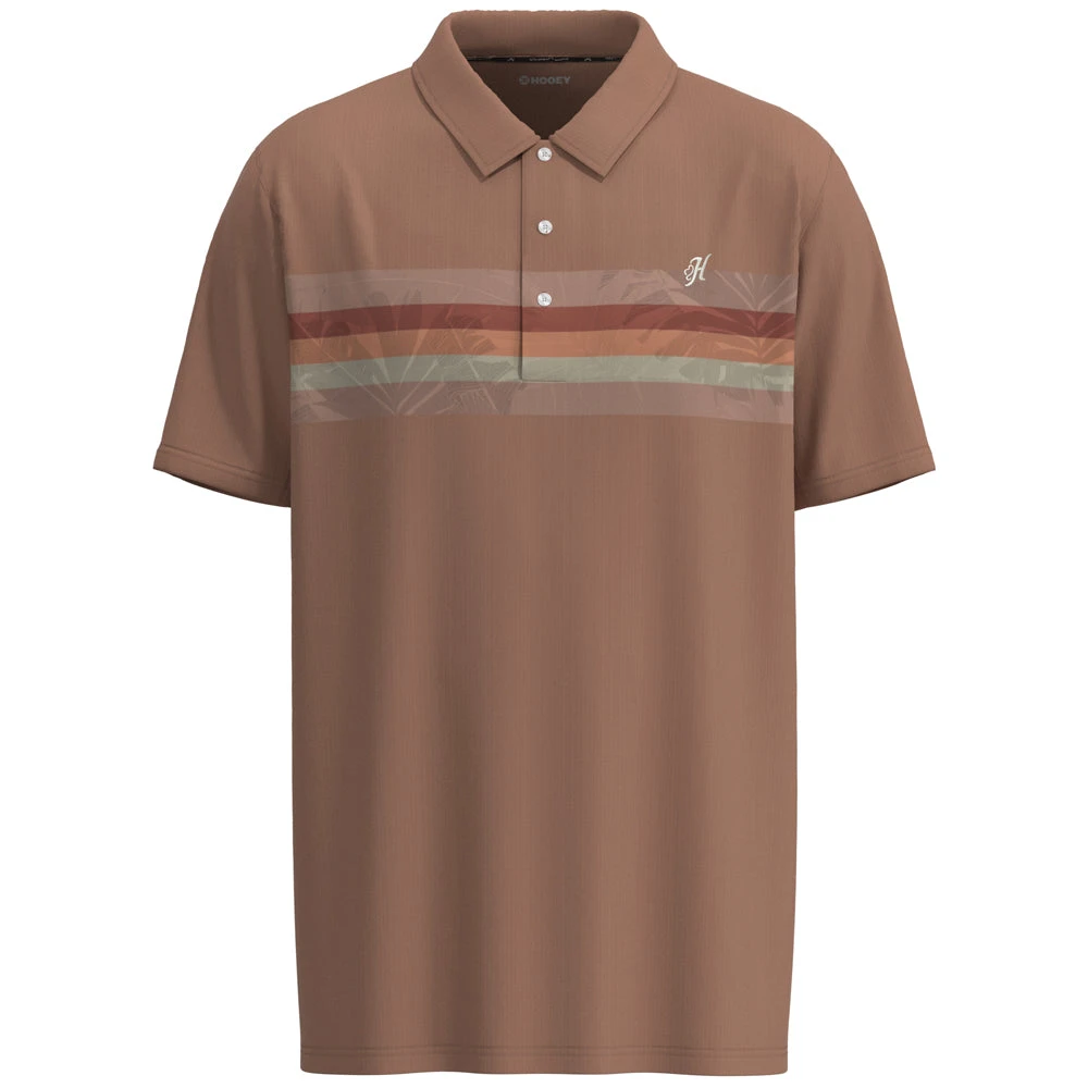 HOOey "The Weekender" Clay W/Multi Color Stripes Polo 3 HOOey "The Weekender" Clay W/Multi Color Stripes Polo