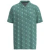 HOOey "The Weekender" Teal W/Agave Leaf Pattern Polo 2 HOOey "The Weekender" Teal W/Agave Leaf Pattern Polo -HOOey Shop HP23 001 I Custom View 1
