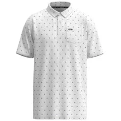 "Hot-Shot" White W/Navy Hooey Logo Polo