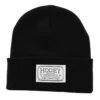 "Hooey Beanie" Black W/Mercantile Rectangle Patch -HOOey Shop HPR23 72 R