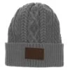 HOOey "Ladies Beanie" Grey W/ Leather Patch -HOOey Shop HPR23 75 R