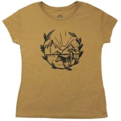 HOOey Girl's "Mountain Girl" Mustard Tee