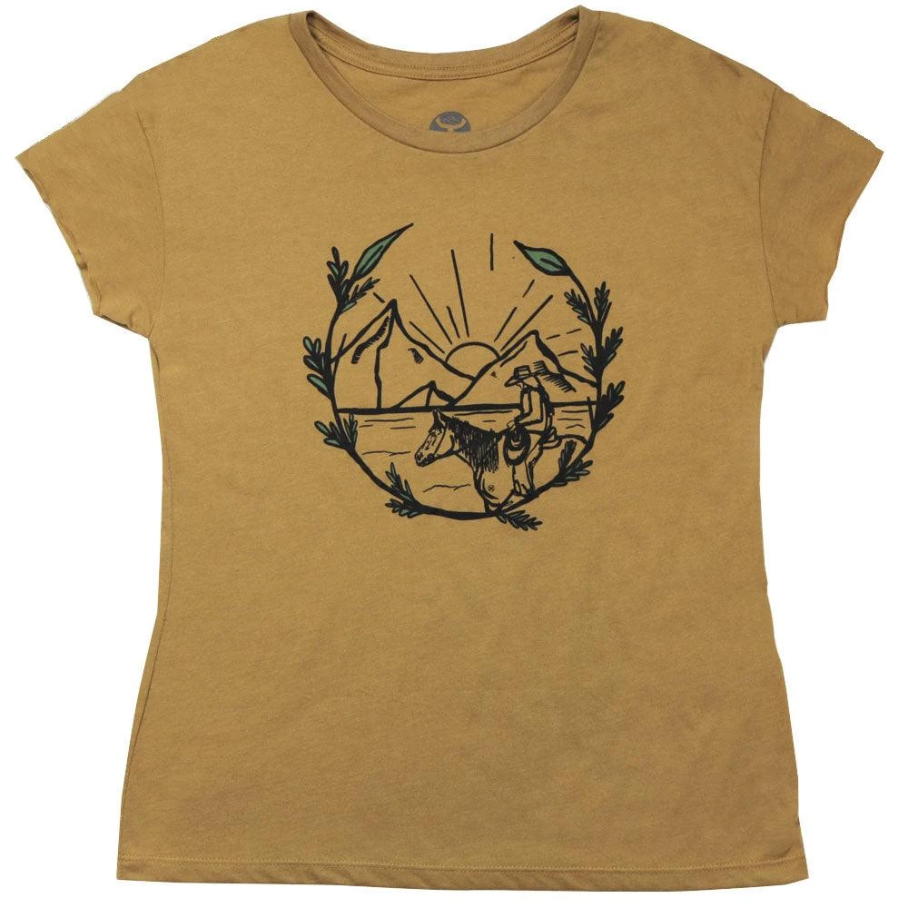 HOOey "Mountain Girl" Mustard Tee 3 HOOey "Mountain Girl" Mustard Tee