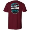 HOOey "Cheyenne" Cranberry T-shirt W/Pocket -HOOey Shop HT1508MA back