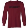 HOOey "Lock-Up" Cranberry Long Sleeve Tee 2 HOOey "Lock-Up" Cranberry Long Sleeve Tee -HOOey Shop HT1513MA front