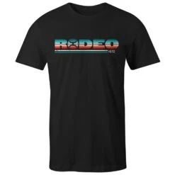 HOOey Youth "Rodeo" Black T-shirt W/Serape